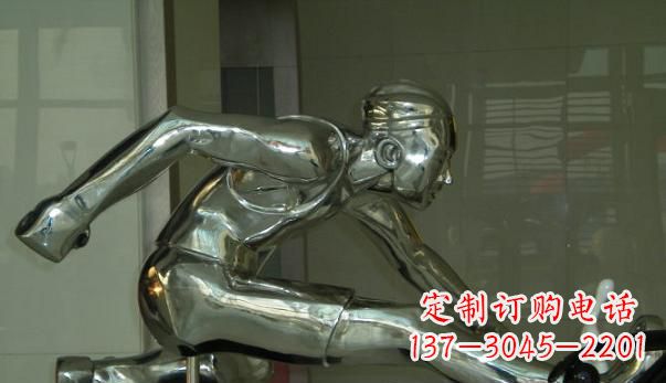 广西不锈钢运动员雕塑