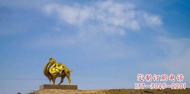 广西公园抽象骆驼景观铜雕