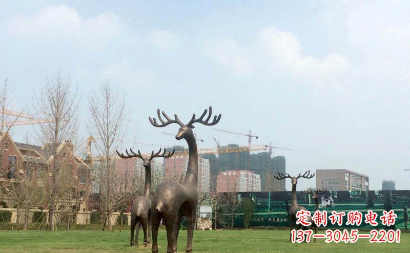 广西唯美梅花鹿铜雕