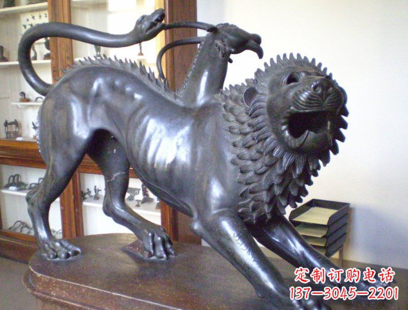 广西精美羚羊铜雕塑