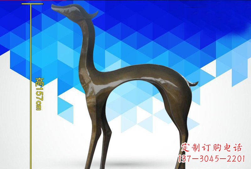 广西铜质雕刻小鹿雕