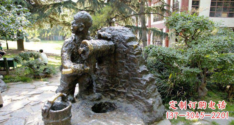 广西春洋定制铜雕男孩雕塑