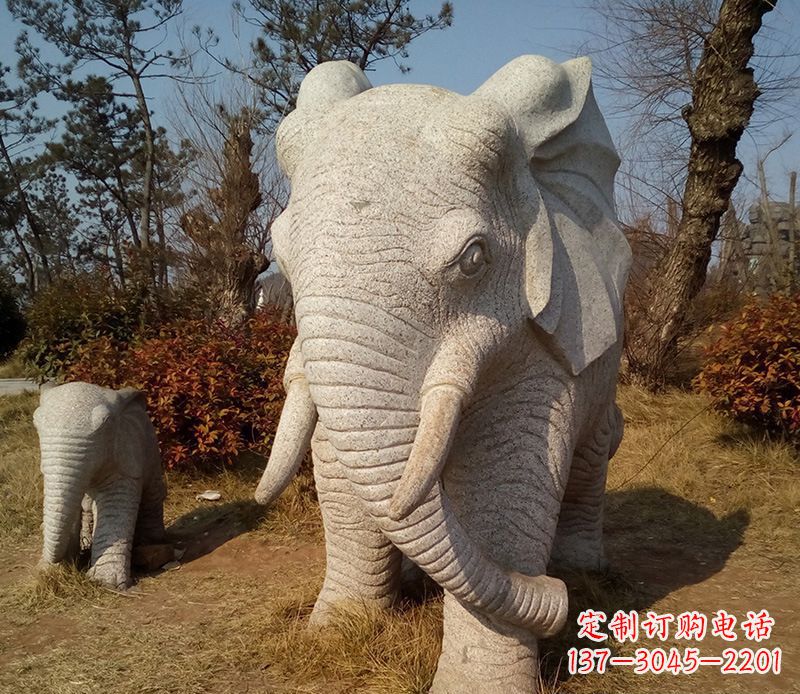 广西精美大象雕塑