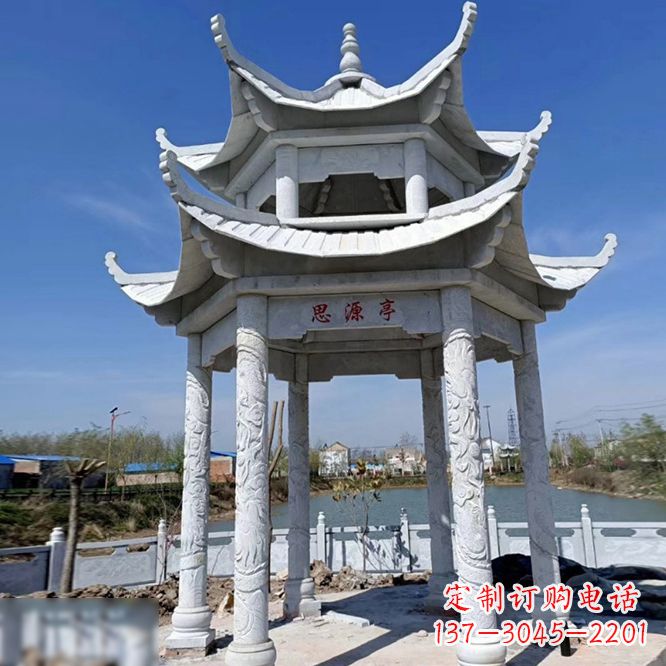 广西公园大理石凉亭