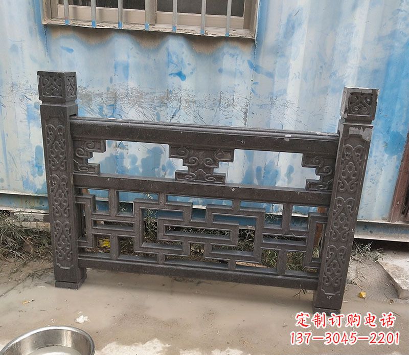 广西集乐馆大理石栏板雕塑