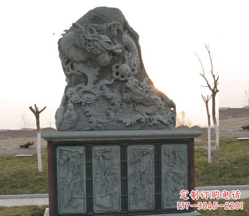 广西公园大理石龙雕塑