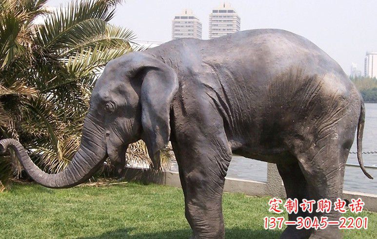 广西高品质铜质大象雕塑