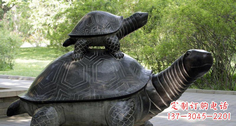 广西铜质乌龟景观雕塑