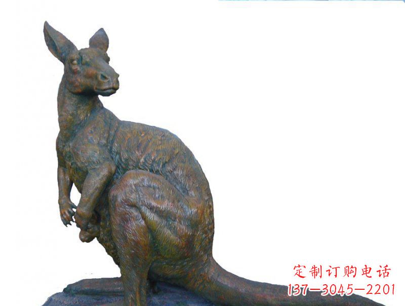 广西精致工艺铜袋鼠雕塑