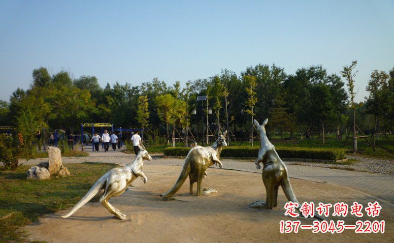 广西高质量袋鼠铜雕