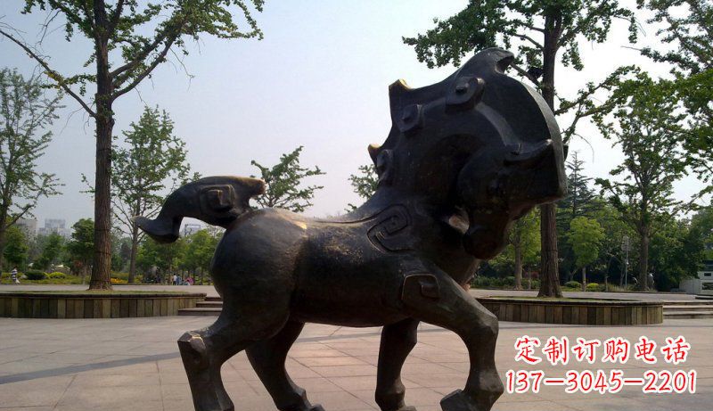 广西中领雕塑灵动小马铜雕