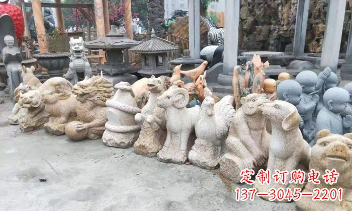 广西公园动物12生肖石雕 (3)