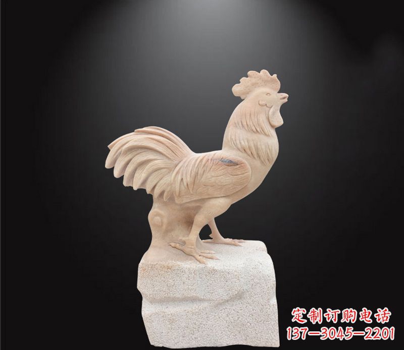 广西公园动物公鸡石雕