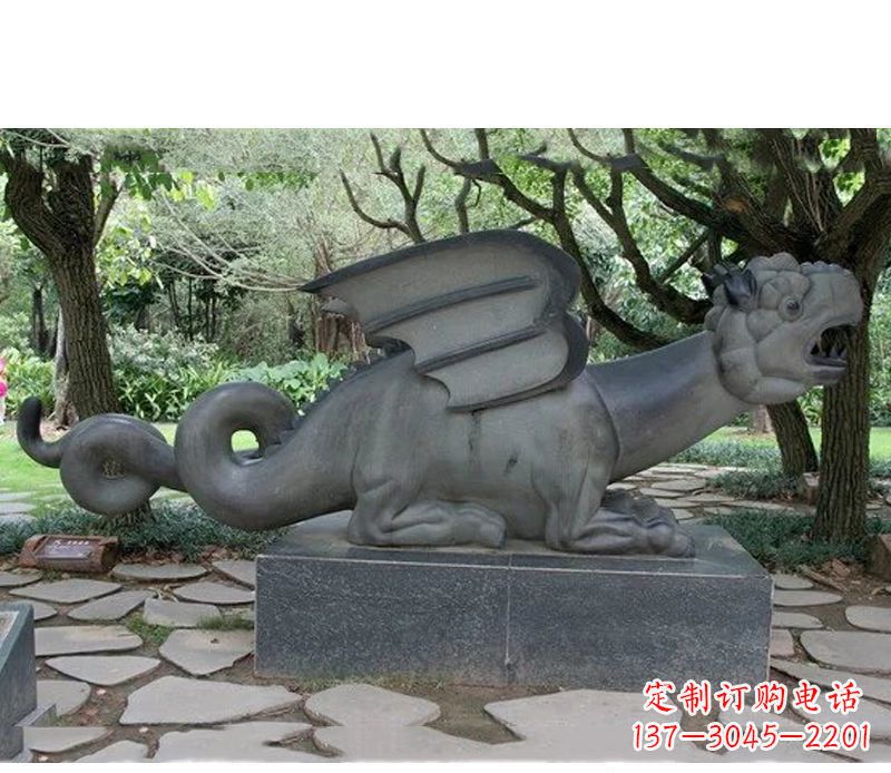 广西领雕塑 - 公园级恐龙石雕