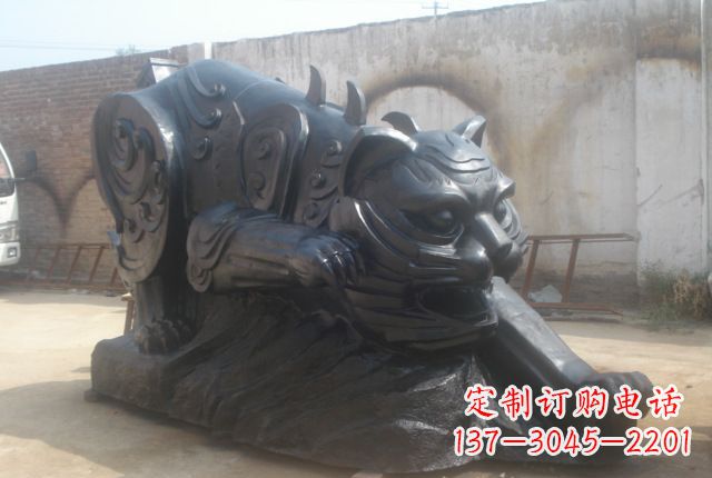 广西公园动物铜雕老虎