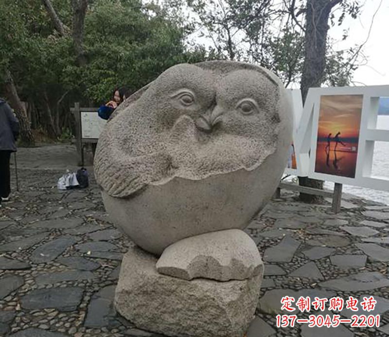 广西中领雕塑 | 鸳鸯石雕精美定制
