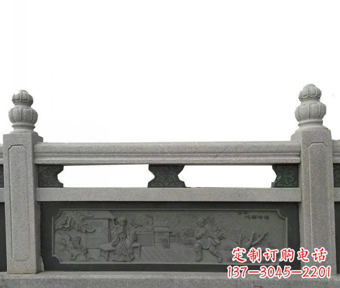 广西公园仿古石雕栏板