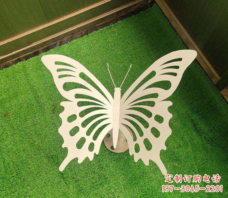 广西优雅迷人的蝴蝶不锈钢雕塑
