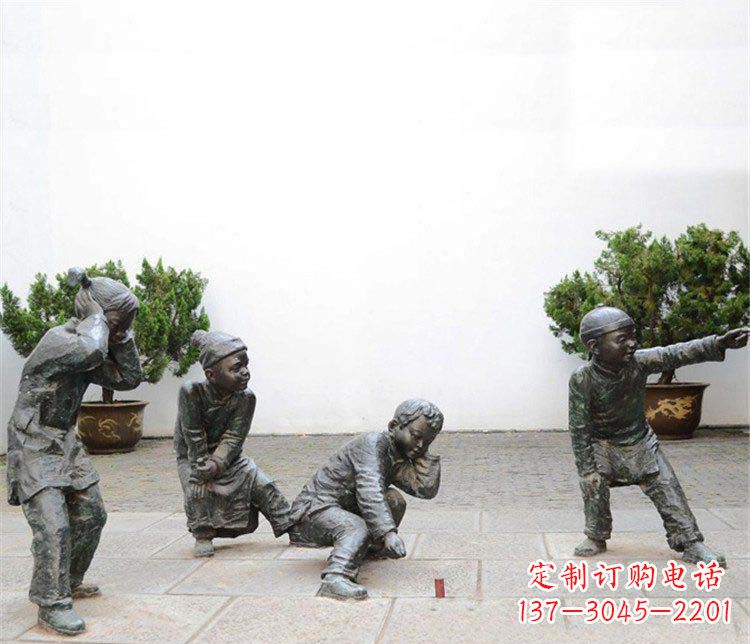 广西愉悦童年,珍藏宝贝铜雕小孩