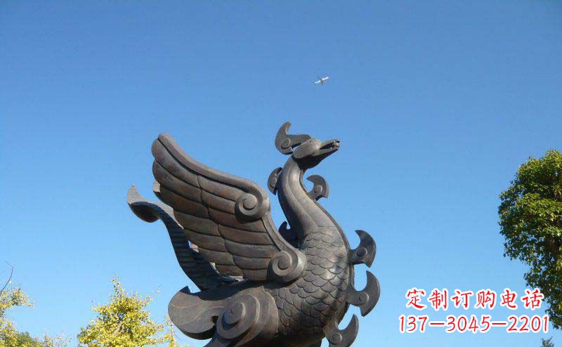 广西艺术雕塑 | 公园凤凰铜雕