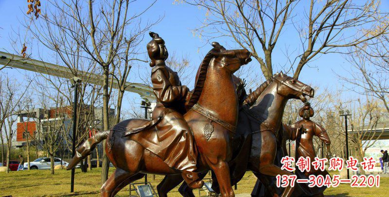 广西汇聚雅致的古典艺术——高端古典女子骑马铜雕