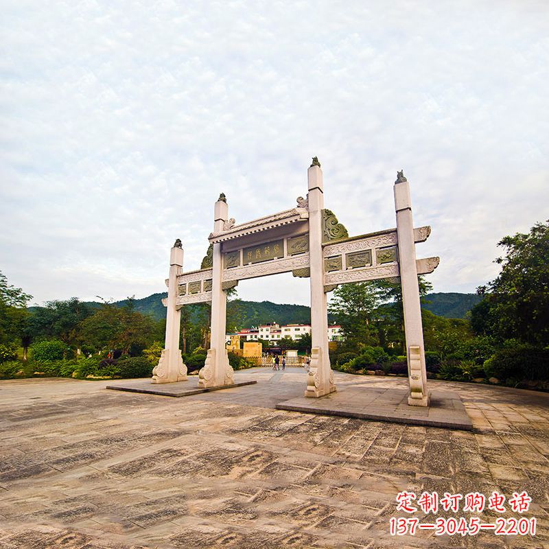 广西精美石牌坊雕塑
