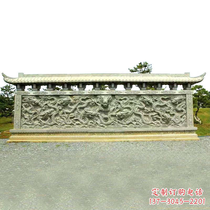 广西山水玉龙壁雕艺术
