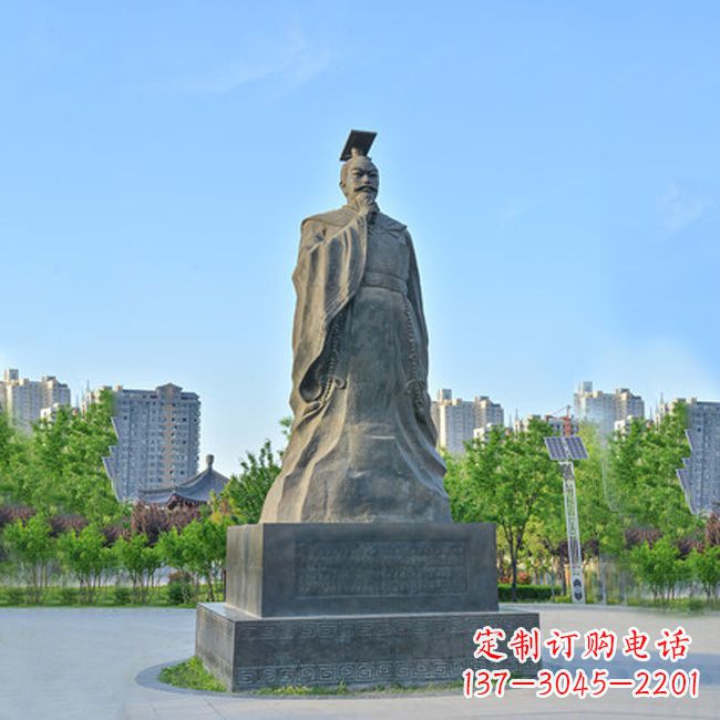 广西荣耀隋文帝 杨坚青石雕塑