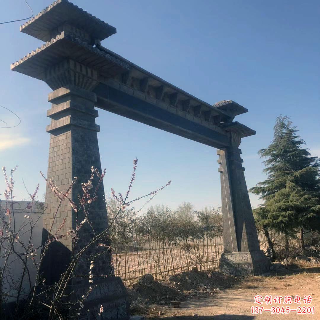 广西公园汉阙大门石雕