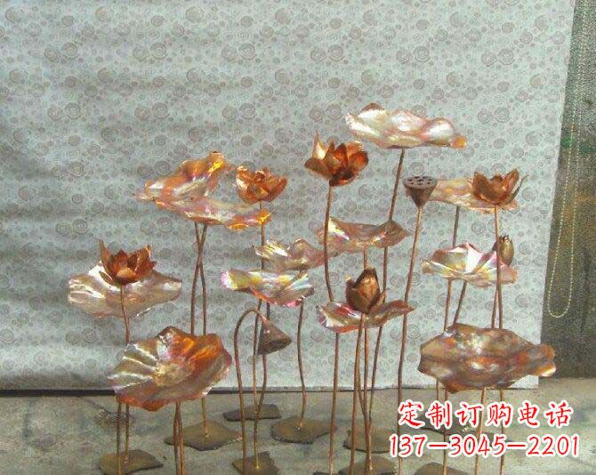广西荷花风情铜雕