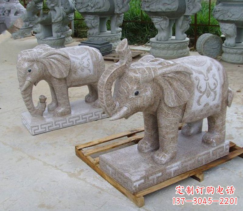 广西精美大象雕塑