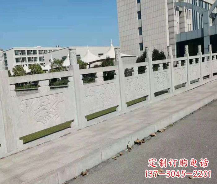 广西精美大理石浮雕栏板