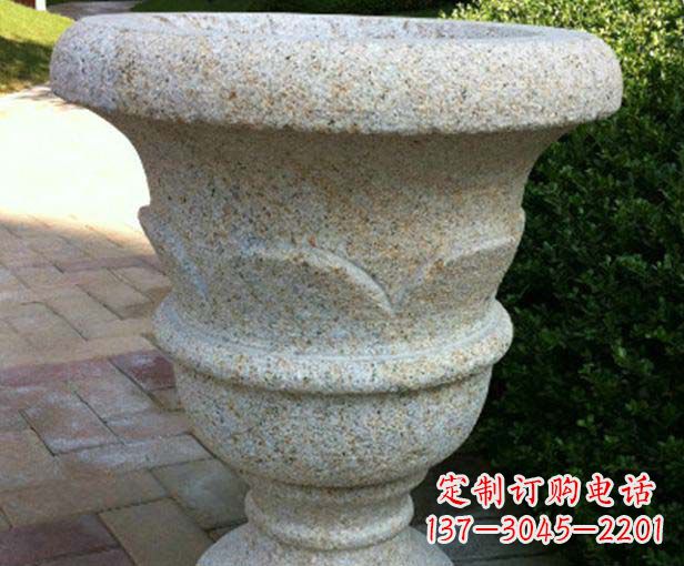 广西大理石花盆石雕,为您的景观添色彩