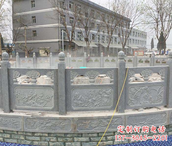 广西公园景观大理石栏板雕塑