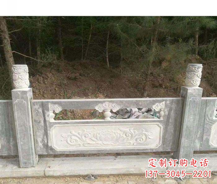 广西大理石栏板石雕艺术品