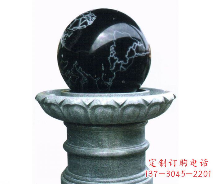 广西风水球喷泉石雕——营造悠然自在的公园氛围