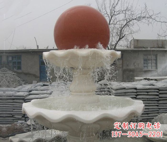 广西精美风水球石雕