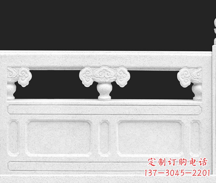 广西汉白玉石栏板雕塑