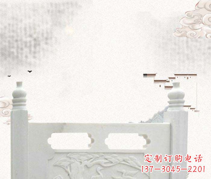 广西中领雕塑汉白玉石栏板雕塑