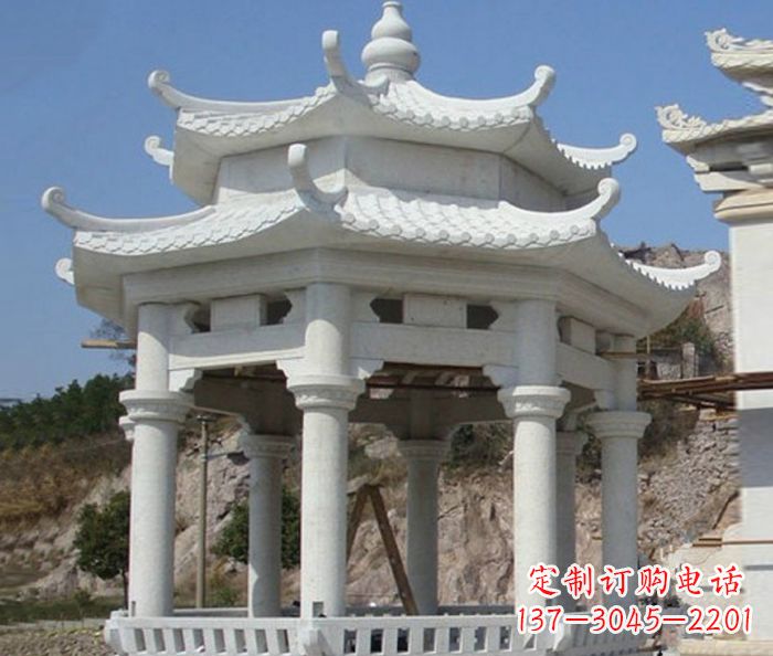广西专业汉白玉凉亭雕塑