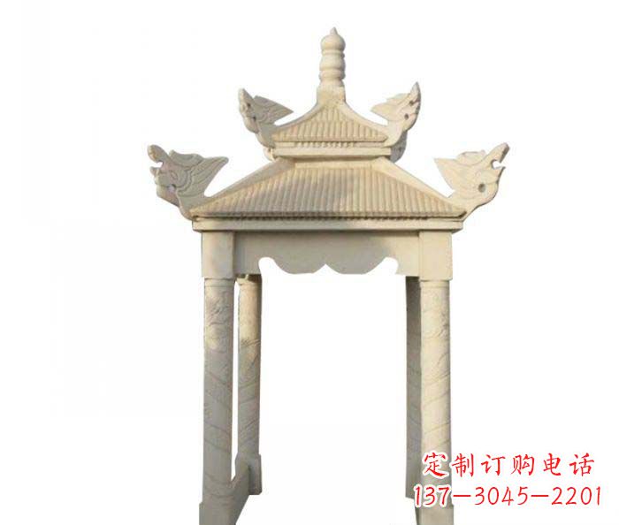 广西高品质园林石雕凉亭