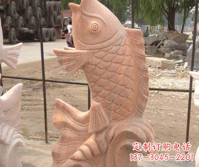 广西红石喷泉雕塑,点亮公园景观