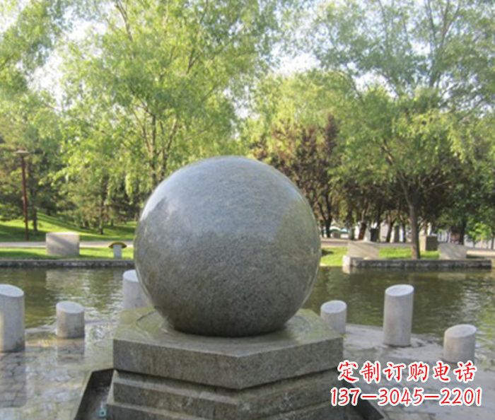 广西悠久象征——精致风水球石雕