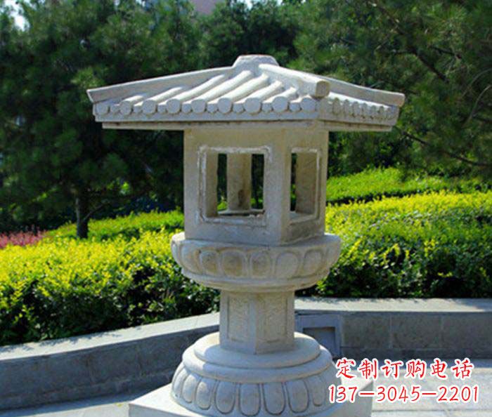 广西公园景观小型石灯雕塑
