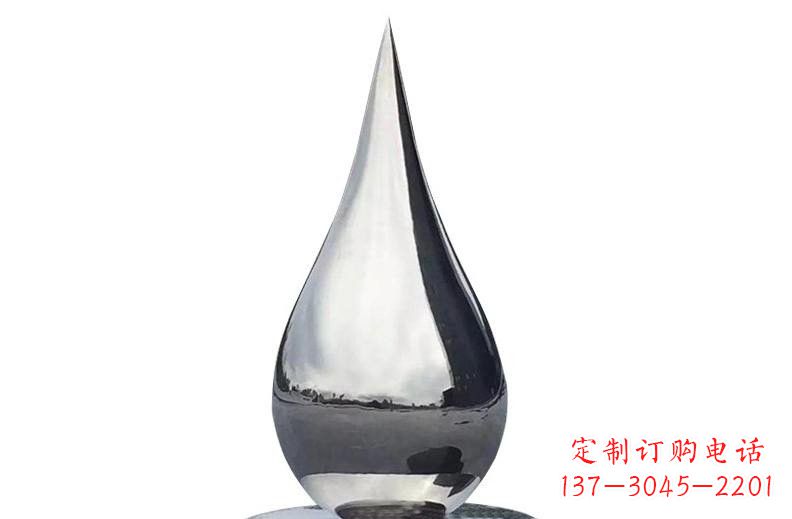 广西公园景区不锈钢镜面水滴