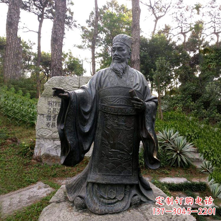 广西纪念蔡伦的艺术之作——铜雕像