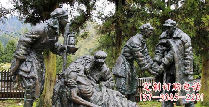广西红军铜雕,宣扬时代之精神