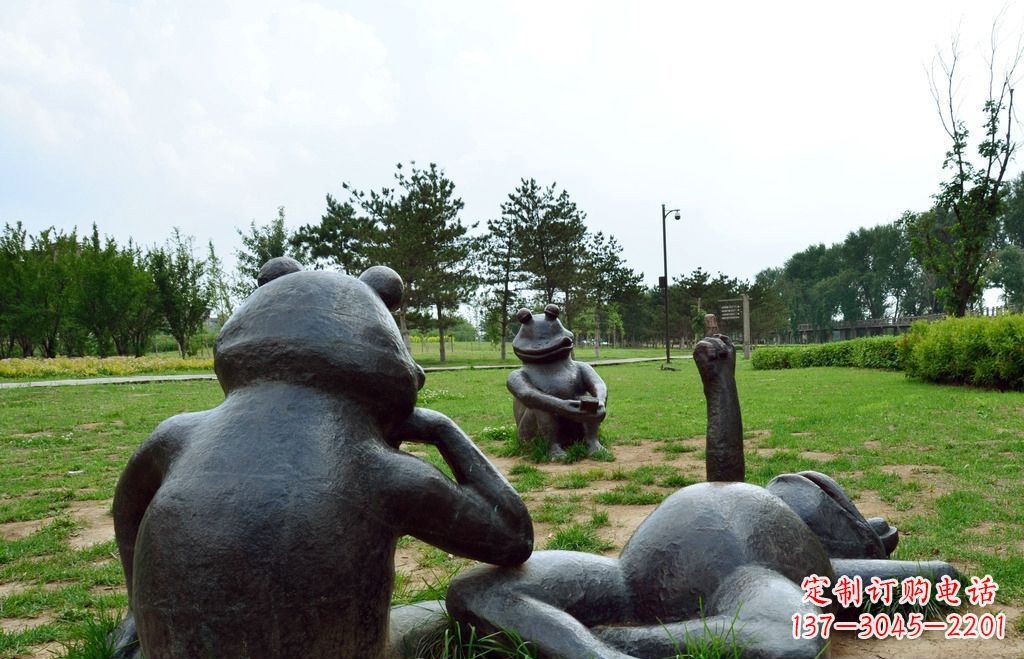广西中领雕塑 | 艺术级青蛙铜雕