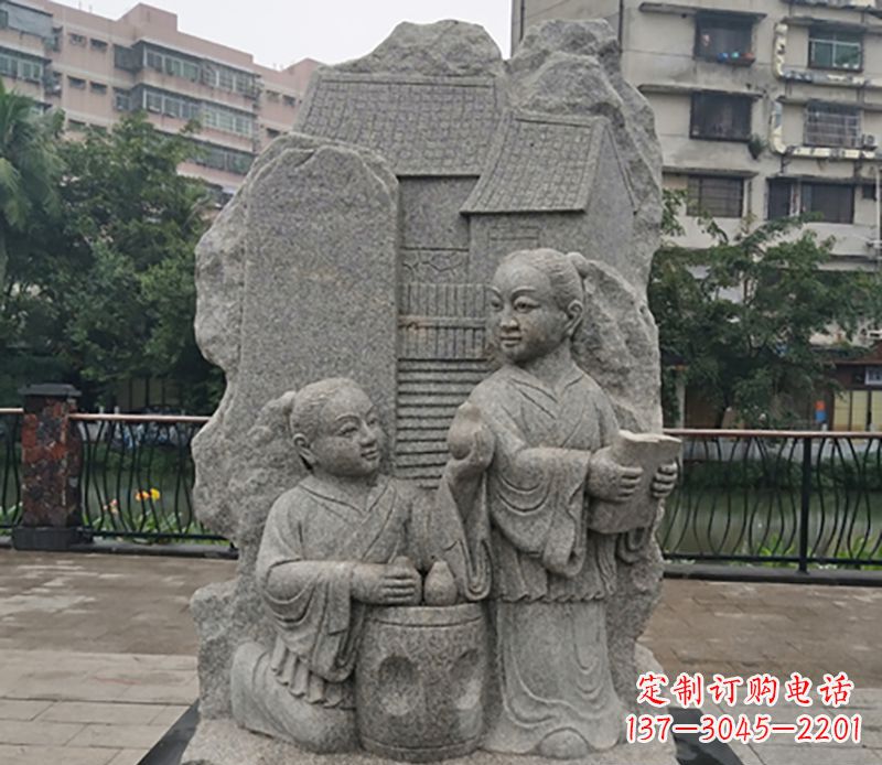 广西高品质孔融让梨石雕