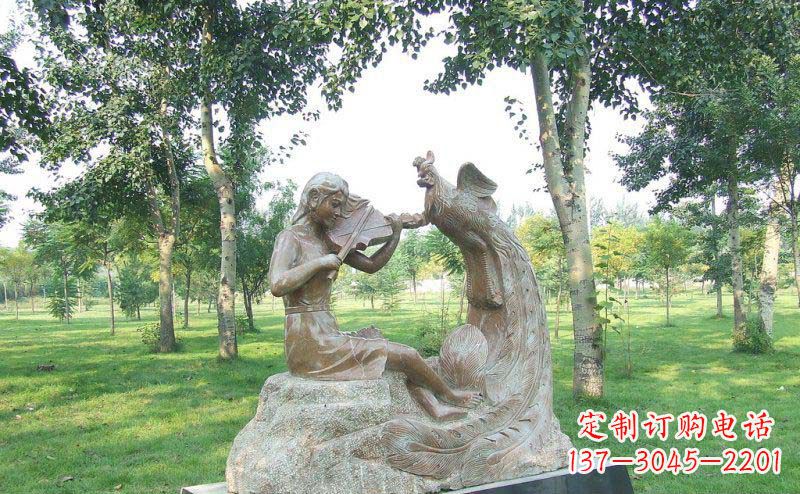 广西艺术精美的凤凰雕塑